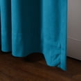 thumbnail image 5 of TWOPAGES Velvet Light Filtering Drape Pinch Pleated Curtain for Bedroom, 1 Panel, 52"x96", Blue, 5 of 6
