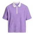 thumbnail image 5 of Guluxicc Golf T Shirts for Men Half Zip Short Sleeve Business Causal Shirts Classic Fit Summer Casual Outfit, 5 of 6
