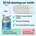 thumbnail image 5 of Sunny & Honey Carpet Cleaner Solution - Rug Shampoo & Upholstery Cleaning Solution - Pet Surface Odor Eliminator & Pet Stain Remover (32 fl oz, Fresh Summer Scent), 5 of 9