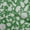 Green, variant on oneOone Georgette Viscose Orange Fabric Jacobean Floral Silhouette Craft Projects Decor Fabric Printed By The Yard 42 Inch Wide