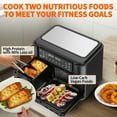 thumbnail image 6 of Homester 10-In-1 Dual Air Fryer with 2 Baskets, 10QT XL Digital Window Air Fryer for Roast Chicken, 6 of 11