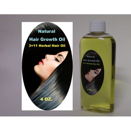 AMLA-REETHA-SIKAKAI + 11 OILS Hair Growth Oil Faster Hair Growth Grow Long Hair 4 OZ. Bottle No Chemicals All