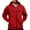 Red, variant on Men's Military Cargo Hoodie Jacket, Multi-Pocket Zippered Tactical Top, Athletic Wear for Outdoor Training and Street Style Fashion,Blue L