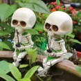 thumbnail image 4 of PURELY- Skeleton Fishing Statue Garden Resin Sculpture Halloween Home Landscape Decor, 4 of 6