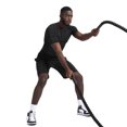 thumbnail image 4 of BUYJYA 5Pcs Men's Workout Set Gym Clothing Compression Leggings Shorts Shirt Long Sleeve Top for Running, 4 of 7