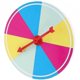 thumbnail image 1 of Rotatable Prize Wheel Turntable Game Prop For Annual Meetings Trade Shows Plastic Material 25cm Diameter 1Pack, 1 of 3