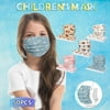 Cotonie Kids Disposable Face Masks 50PC Chilren Tie-dye Gradient Printed Three-Layer Dust-Proof Disposable Mask