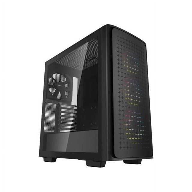 Deepcool R-CK560-BKAAE4-G-1 ABS SPCC & Tempered Glass ATX Mid Tower Computer Case, Black