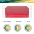 thumbnail image 7 of FDW 13 Gallon Stainless Steel Step Kitchen Trash Can with Lid, Fingerprint-Proof for Indoor(Red), 7 of 7