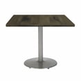 thumbnail image 2 of KFI Studios Urban Loft 3' Square Bistro Table, Espresso, Black Base, 2 of 4