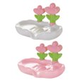 thumbnail image 1 of Jabonera con forma de flor, de drenaje rápido, para cocina, baño, con diseño floral, para decoración de encimeras, de plástico, para barra de champú, para ducha, caja de jabón, 1 of 7