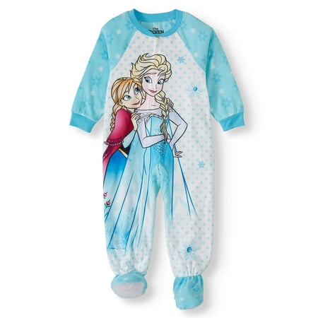 Disney Frozen Toddler Girl Anna & Elsa Microfleece Blanket Sleeper