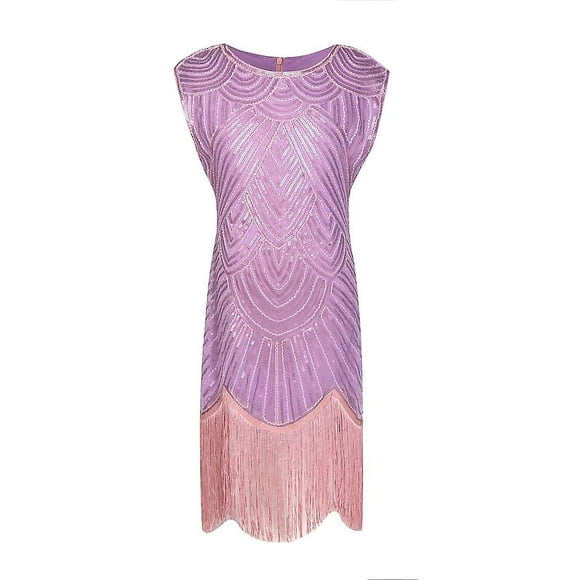 The Great Gatsby 1920s Dress Vintage Flapper Girls' Kid's Sequins Tassel Fringe Costume Cosplay Event Party Sleeveless Halloween