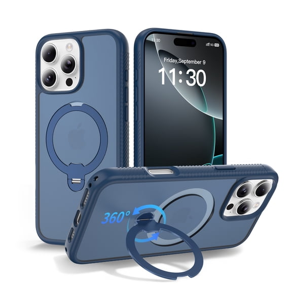360° Spin Magnetic Stand for iPhone 16 Pro Max Case, Fit for MagSafe, Case for iPhone 16 Pro Max Phone Case with Kickstand Rotatable 6.9 inch,