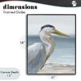 thumbnail image 4 of Stupell Industries Tropical Right Gazing Heron Black Framed Giclee Art, 11 x 14, by Nan, 4 of 8