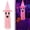 A, variant on Z52LingLing Decoration Halloween Glowing Ghost Hanging Decoration LED Light Tassel White Witch Hat