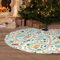 thumbnail image 6 of Pofeuu Hand Drawn Cars Trucks Buses And Roads Print Christmas Tree Skirt, Merry Christmas Skirt Xmas Tree Ornaments for Xmas Holiday Party Decorations-36", 6 of 7