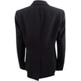 thumbnail image 2 of Nine West Womens Solid Double Breasted Blazer Jacket, Black, 8, 2 of 2