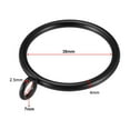 thumbnail image 2 of Unique Bargains Curtain Rings Metal 1.5 Inch Inner Dia Drapery Ring for Curtain Rods Black 24 Pcs, 2 of 3