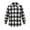 Black, variant on PureChapter Boys Button Down Shirt Plaid Long Sleeve Shirt with Letter Embroidery, Casual Boys Shirts for 7-15 Years