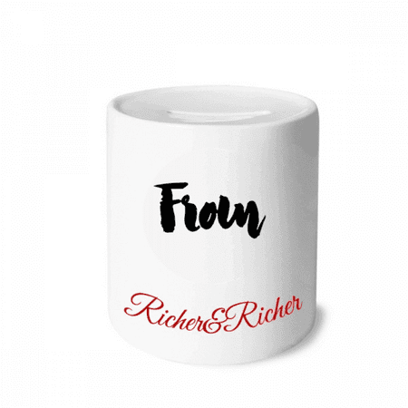

From Stylish Quote Handwrite Rich and Rich Bank Saving Box Coin