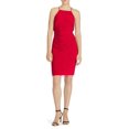 thumbnail image 1 of Lauren Ralph Lauren Women's Ruffle Back Spaghetti Jersey Dress Red Size 14 $156, 1 of 1