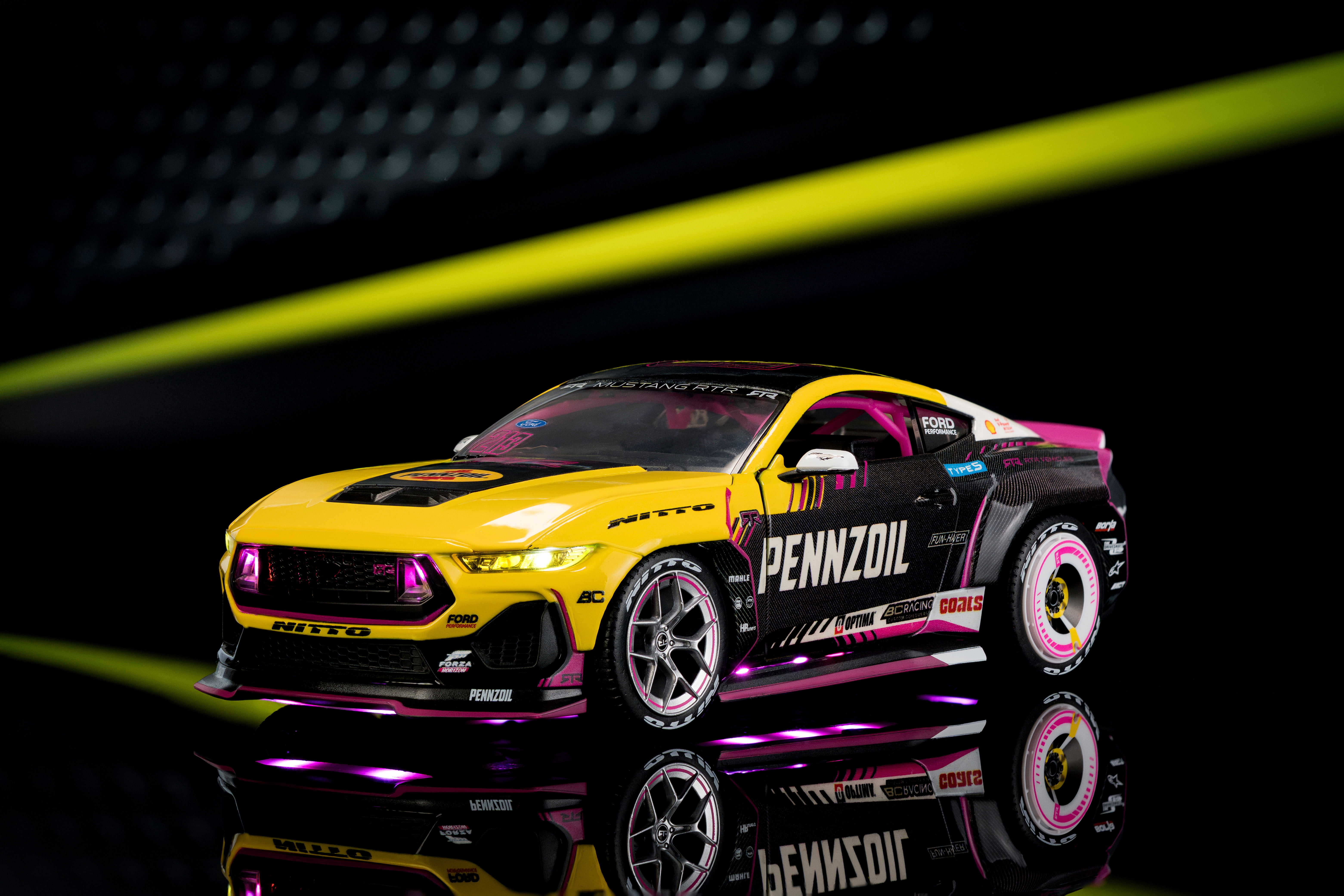 Jada Toys AutoZone 2025 Ford Mustang RTR 213 Ben Hobson Die-Cast