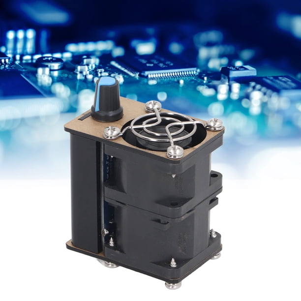 Módulo De Control De Ventilador Violento, Velocidad Ajustable Potente Módulo De Control De Ventilador Interfaz Tipo C Con Carcasa De Acrílico Negro Para Enfriamiento Y Soplado