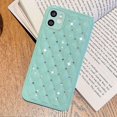 thumbnail image 5 of Cute Compatible with iPhone Diamond Case, Luxury Sparkle Bling Glitter Rhinestone Sturdy Hard PC Back + Soft TPU Edge Protective Phone Cases (Mint Green,iPhone XR), 5 of 11