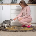 thumbnail image 4 of Farmhouse Brown Boho Rugs and Mats Non Skid Washable Absorbent Microfiber Soft Kitchen Mat for Floor Set Of 2 Decor Stain Resistant 17"x47"+17"x30", 4 of 7
