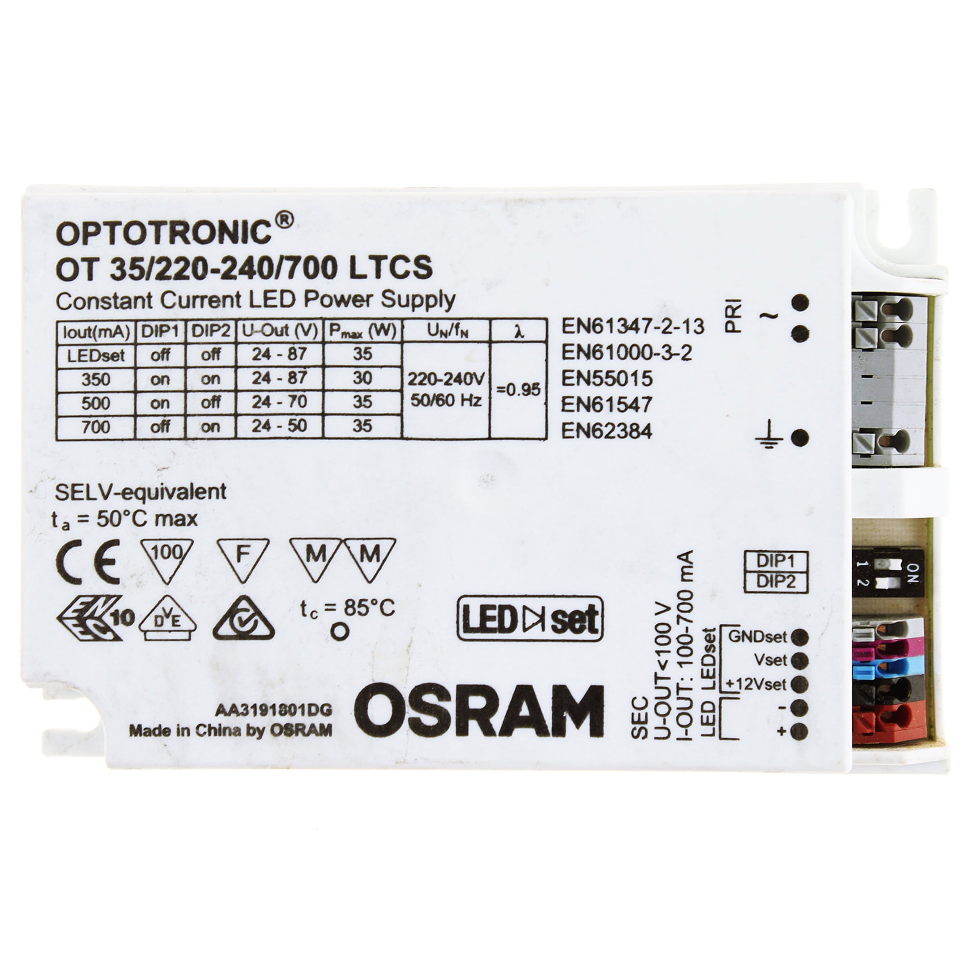 Osram Optotronic OT 35/220240/700 LTCS Constant Current Led Power