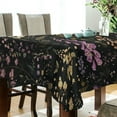 thumbnail image 5 of Yayeee Tablecloths 60" x 108" Rectangle Wrinkle Resistant Party Table Cover, Purple Floral Pattern, 5 of 8