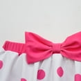 thumbnail image 6 of Girls Bo Peep Two-Piece Swimsuit with Swim Cap Off Shoulder Bathing Suit Tankini Swimwear, 6 of 7
