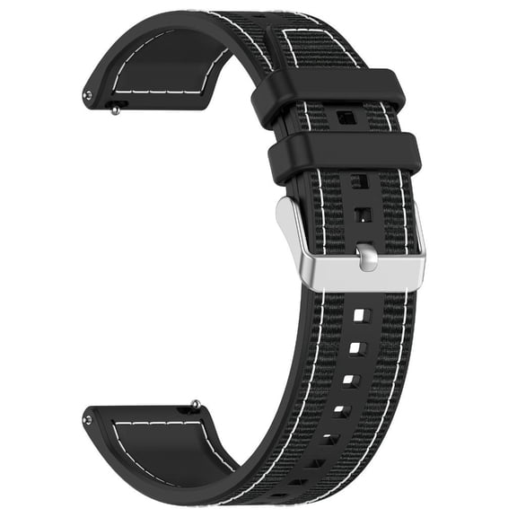 Yammee Silicone Watch Band 22mm Strap Wristband Everyday Use Smartwatches, Comfortable