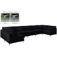 thumbnail image 2 of Meridian Furniture Julia Black Velvet Modular Sectional (7 Boxes), 2 of 2