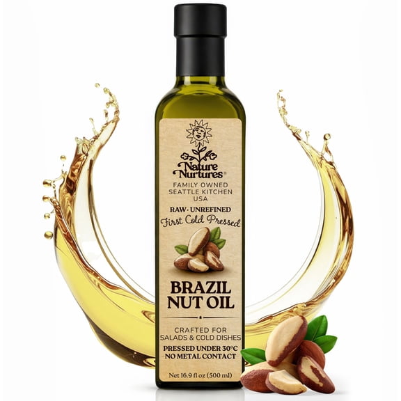 Brazil Nut Oil Raw First Cold Pressed Small Batch Handcrafted in Seattle USA