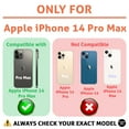 thumbnail image 2 of TalkingCase Slim Case for Apple iPhone 14 Pro Max, Slim Thin Gel Tpu Cover, Funny Yoga Blue Print, Light Weight, Flexible, Soft, Anti-Scratch, Printed in USA, 2 of 7