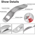 thumbnail image 3 of La prensa de ajo de acero inoxidable doblada multifuncional de 2 piezas se puede usar como abridor de botellas para utensilios de cocina para lavavajillas, súper resistente y duradero Sincero Electrónica, 3 of 5