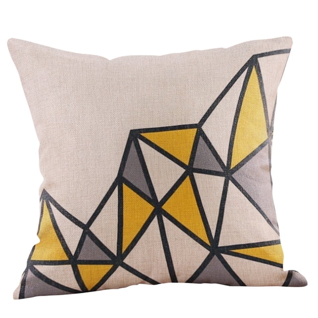 Liquidation!Panxico Housse de Coussin Moutarde Jaune Géométrique Automne Housse de Coussin Décorative, Grande Vente