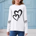 thumbnail image 5 of Lorytime Kid Girls Sweatshirt with Hearts Kid Long Sleeve Crewneck Tops Valentine's Day Pullover Fashionable Outerwear, 5 of 6