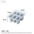 thumbnail image 2 of Molde de paleta de silicona de 6 orificios para helado de dibujos animados para el hogar (14,2*12,3*6,1 cm, azul) Afortunado Sencillez, 2 of 2