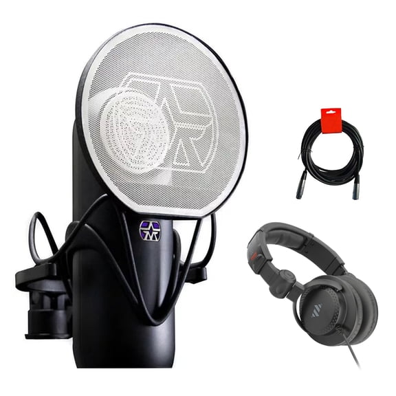 Aston Microphones Element Microphone Bundle with Polsen Studio Monitor Headphone & XLR Cable
