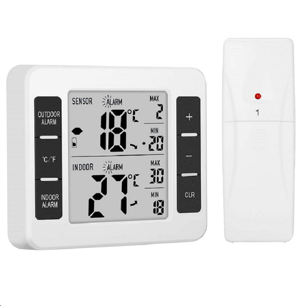 Wireless Indoor Outdoor Thermometer  Refrigerator Temperature Measuring Device 