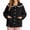 Black#bed jackets for women fleece, variant on Cotton Bed Jacket Women Winter Cozy Plush Fleece Pajama Tops with Lace Peter Pan Collar Button Down Long Sleeve Lounge Coat with Pockets Pink,L