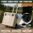thumbnail image 5 of golytefs 5L Insulated Wheeled Cooler with Wheels And Handle for Beach Camping Fishing, 5 of 9