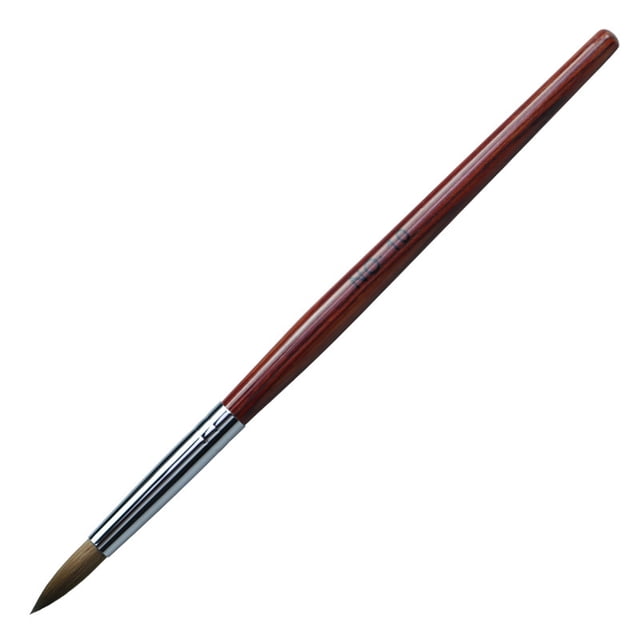 Pincel acrílico para uñas Kolinsky, herramienta para esculpir uñas con polvo acrílico, herramienta para manicura y esculpir uñas
