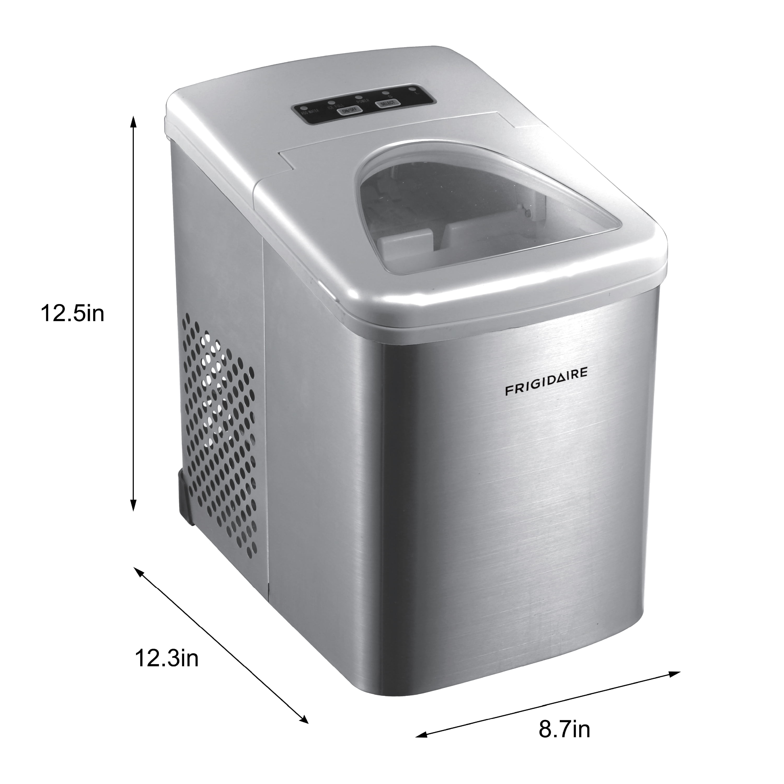 Frigidaire 26 lb. Countertop Ice Maker EFIC117-SS, Stainless Steel