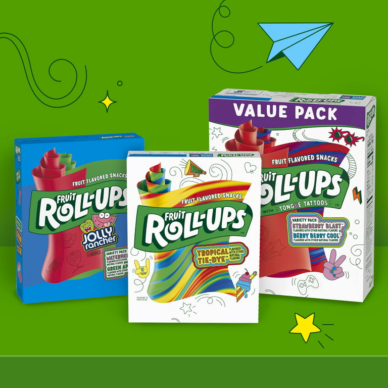 Fruit Roll-Ups Fruit Flavored Snacks, Variety Pack, 15 oz, 30 ct