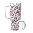 thumbnail image 2 of Pofeuu Donkey Print 40oz Ice Bully With Handle And Straw Stainless Steel Vacuum Insulated Cup And 2 In 1 Straw Lid, 2 of 8