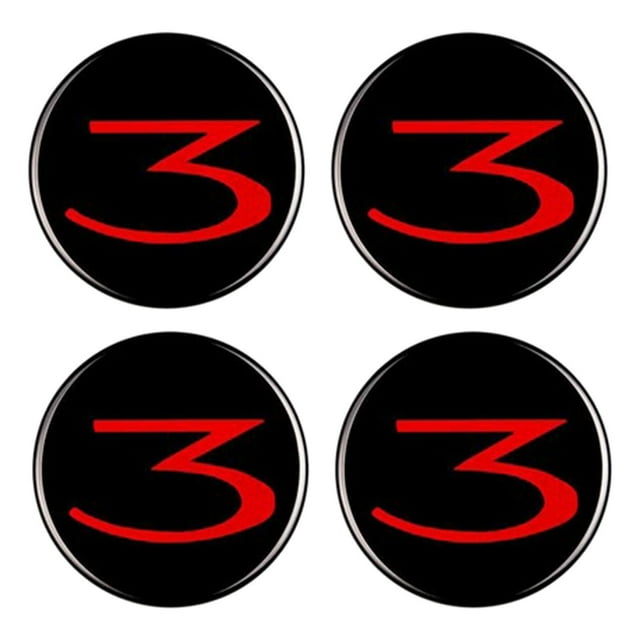 Miulika Ensemble de 4 Bouchons de Moyeu de Roue de Voiture Couverture Centrale Cadre Décoratif Anti-Rayures Anti-Poussière Rouge